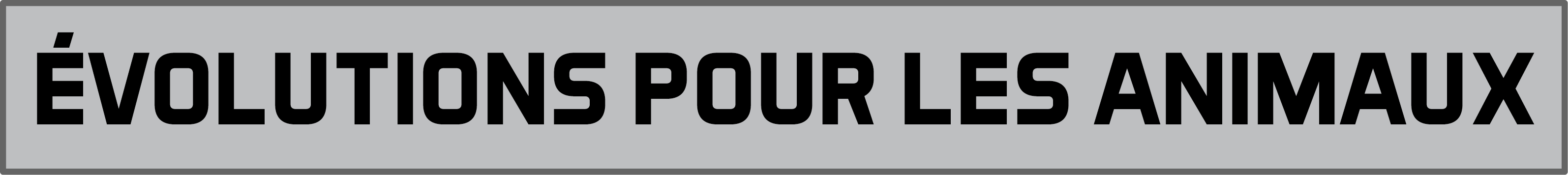 Évolutions pour les animauxpng