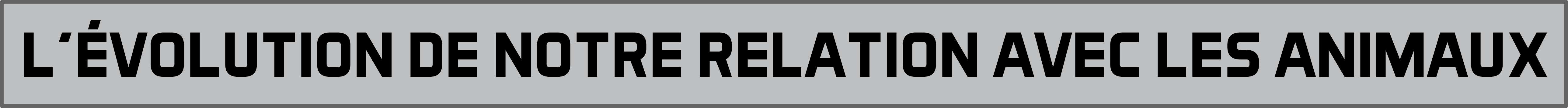 Lévolution de nore relation avec les animauxpng